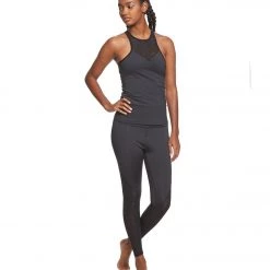 Beyond Yoga Cut It Close Mesh Yoga Tank Top Black