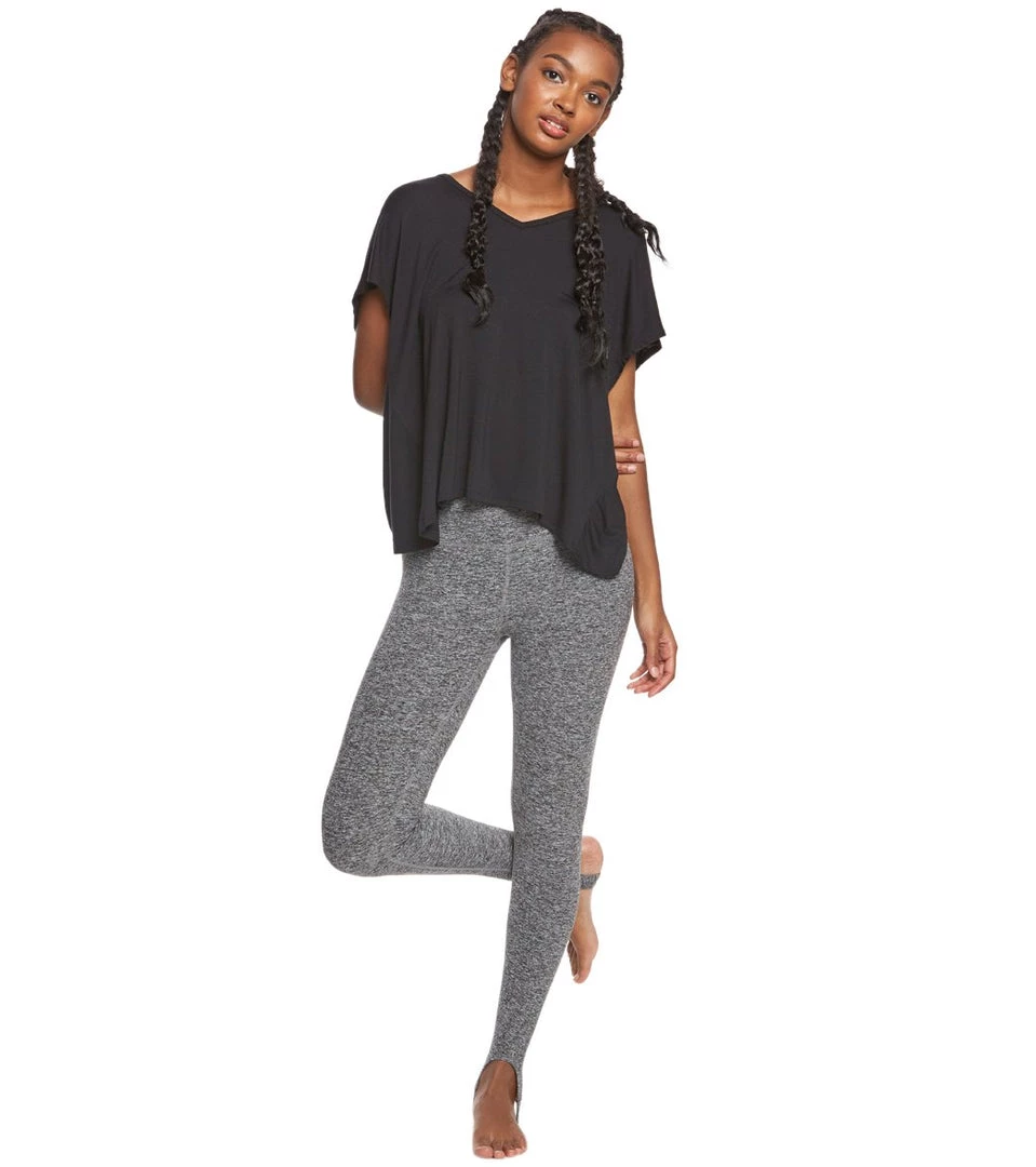 Beyond Yoga Easy Does It Yoga Short Sleeve Tee Black CLOTHING 6 Beyond Yoga Easy Does It Yoga Short Sleeve Tee Black CLOTHING