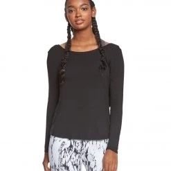 Beyond Yoga Twist Of Fate Yoga Pullover Top Black