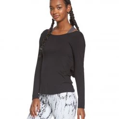Beyond Yoga Twist Of Fate Yoga Pullover Top Black