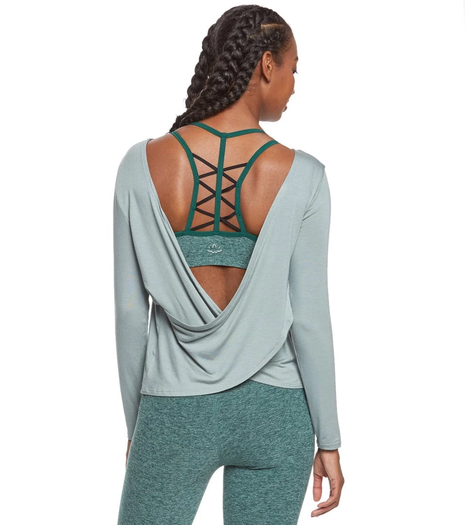 Beyond Yoga Twist Of Fate Yoga Pullover Top Light Sage 3 Beyond Yoga Twist Of Fate Yoga Pullover Top Light Sage