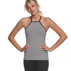CLOTHING Beyond Yoga Kate Spade Saturday Stripe Yoga Tank Top Black-Cream Saturday Stripe 13 CLOTHING Beyond Yoga Kate Spade Saturday Stripe Yoga Tank Top Black-Cream Saturday Stripe