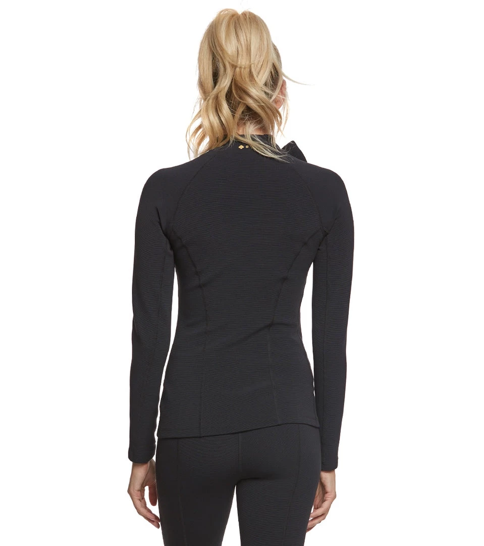 Beyond Yoga Kate Spade Neck Bow Half Zip Pullover Black Ottoman 5 Beyond Yoga Kate Spade Neck Bow Half Zip Pullover Black Ottoman