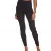 Beyond Yoga Make A Slash High Waisted Yoga Leggings Jet Black CLOTHING