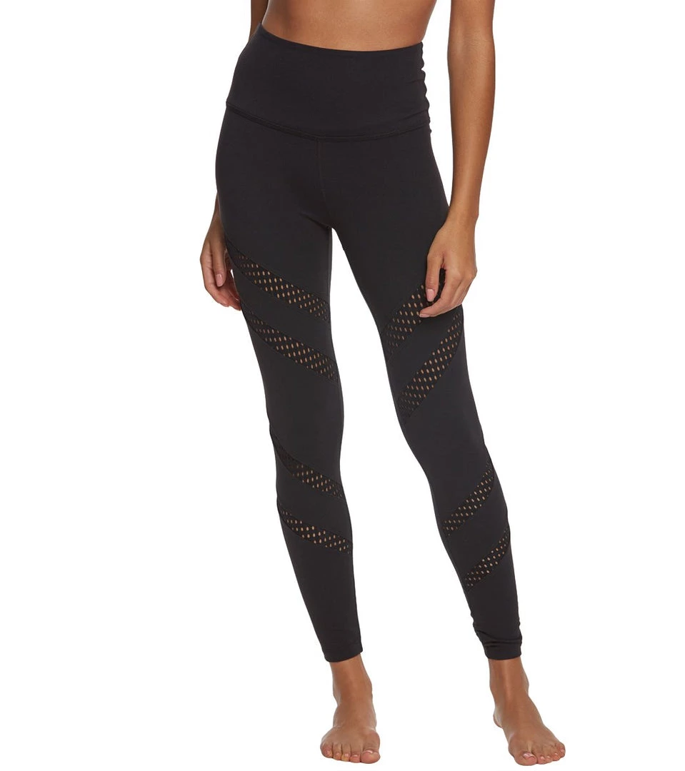Beyond Yoga Make A Slash High Waisted Yoga Leggings Jet Black CLOTHING 3 Beyond Yoga Make A Slash High Waisted Yoga Leggings Jet Black CLOTHING