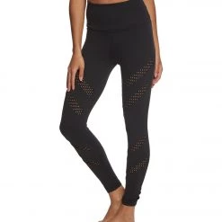 Beyond Yoga Make A Slash High Waisted Yoga Leggings Jet Black CLOTHING 9 Beyond Yoga Make A Slash High Waisted Yoga Leggings Jet Black CLOTHING
