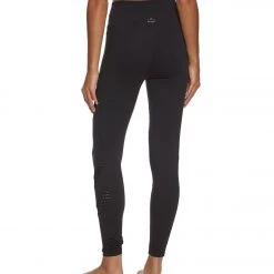 Beyond Yoga Make A Slash High Waisted Yoga Leggings Jet Black CLOTHING 10 Beyond Yoga Make A Slash High Waisted Yoga Leggings Jet Black CLOTHING