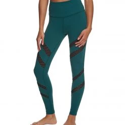 Beyond Yoga Make A Slash High Waisted Yoga Leggings Woodland Forest CLOTHING
