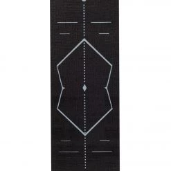 Everyday Yoga Alignment Yoga Mat 72 Inch 5mm Black With Print YOGA MATS & PROPS