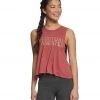 Spiritual Gangster SG Varsity Yoga Crop Tank Top Dusty Cedar