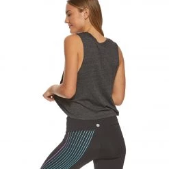 Spiritual Gangster SG Varsity Yoga Crop Tank Top Vintage Black CLOTHING 10 Spiritual Gangster SG Varsity Yoga Crop Tank Top Vintage Black CLOTHING