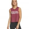 Spiritual Gangster SG Varsity Yoga Crop Tank Top Acai