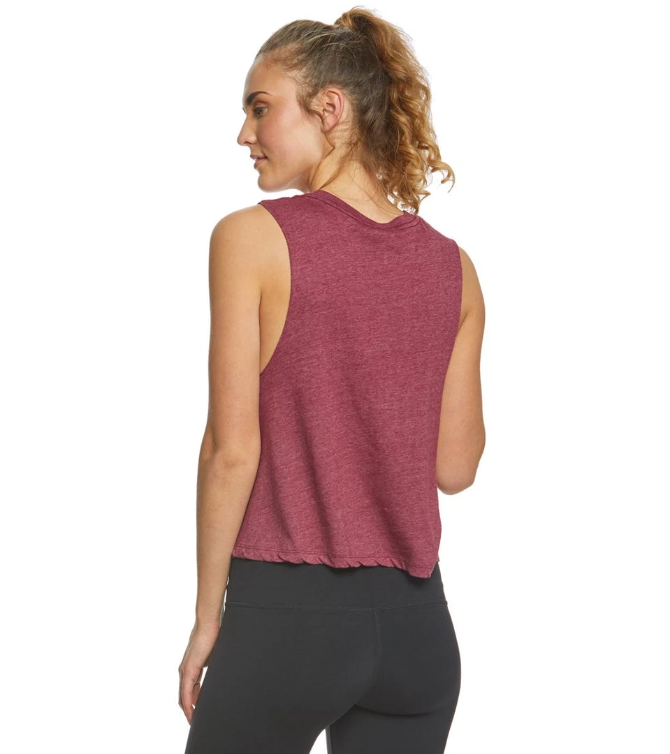 Spiritual Gangster SG Varsity Yoga Crop Tank Top Acai 5 Spiritual Gangster SG Varsity Yoga Crop Tank Top Acai