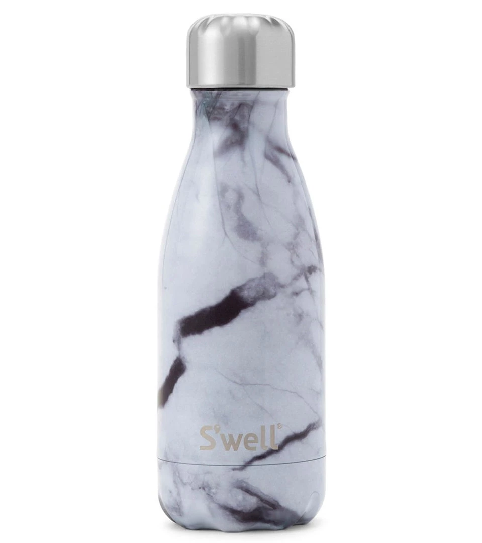 S'well White Marble 9oz Stainless Steel Water Bottle White Marble ACCESSORIES 7 S'well White Marble 9oz Stainless Steel Water Bottle White Marble ACCESSORIES