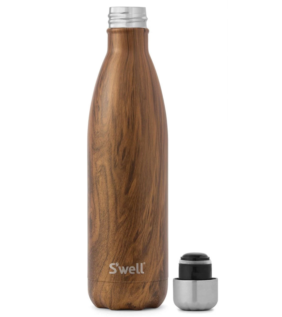 S'well Teakwood 25oz Stainless Steel Water Bottle Teakwood 4 S'well Teakwood 25oz Stainless Steel Water Bottle Teakwood