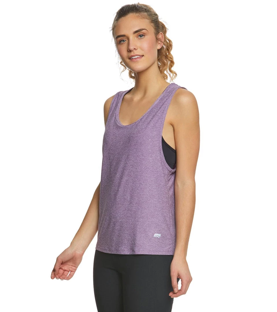 CLOTHING Marika Flow Yoga Tank Top Heather Concord Grape 4 CLOTHING Marika Flow Yoga Tank Top Heather Concord Grape