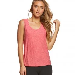 Marika Flow Yoga Tank Top Heather Azalea CLOTHING