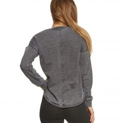 CLOTHING Balance Collection Leanne Peached Fleece Pullover Heather Charcoal/Black 10 CLOTHING Balance Collection Leanne Peached Fleece Pullover Heather Charcoal/Black