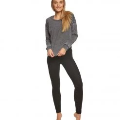 CLOTHING Balance Collection Leanne Peached Fleece Pullover Heather Charcoal/Black 11 CLOTHING Balance Collection Leanne Peached Fleece Pullover Heather Charcoal/Black