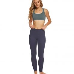 Balance Collection Basic High Waisted Yoga Leggings Peacoat Long Leggings