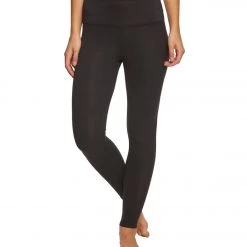 Balance Collection Basic High Waisted Yoga Leggings Black Long Leggings