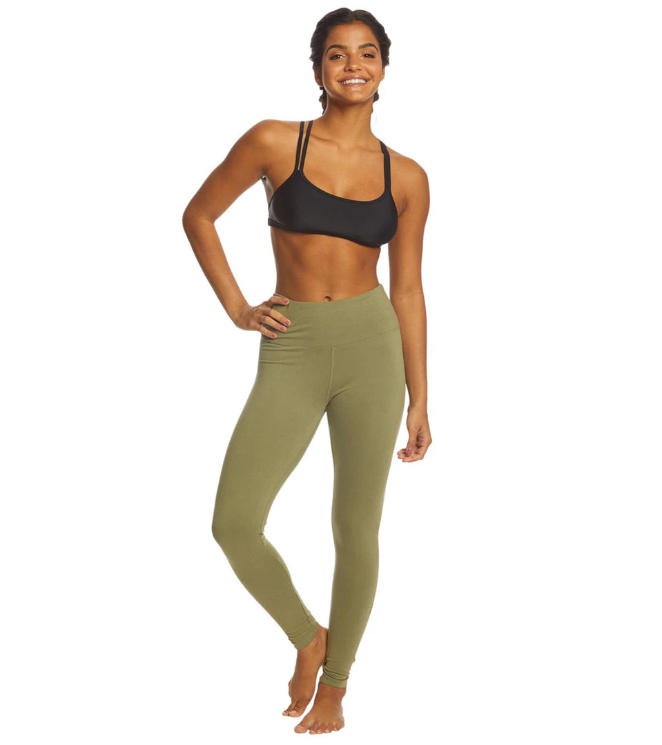 Long Leggings Balance Collection Basic High Waisted Yoga Leggings Lichen Green 6 Long Leggings Balance Collection Basic High Waisted Yoga Leggings Lichen Green