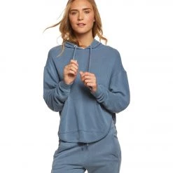 Free People Movement Back Into It Hoodie Blue