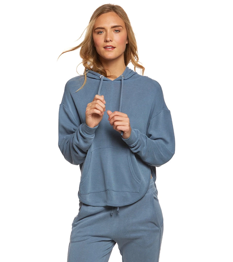 Free People Movement Back Into It Hoodie Blue 4 Free People Movement Back Into It Hoodie Blue