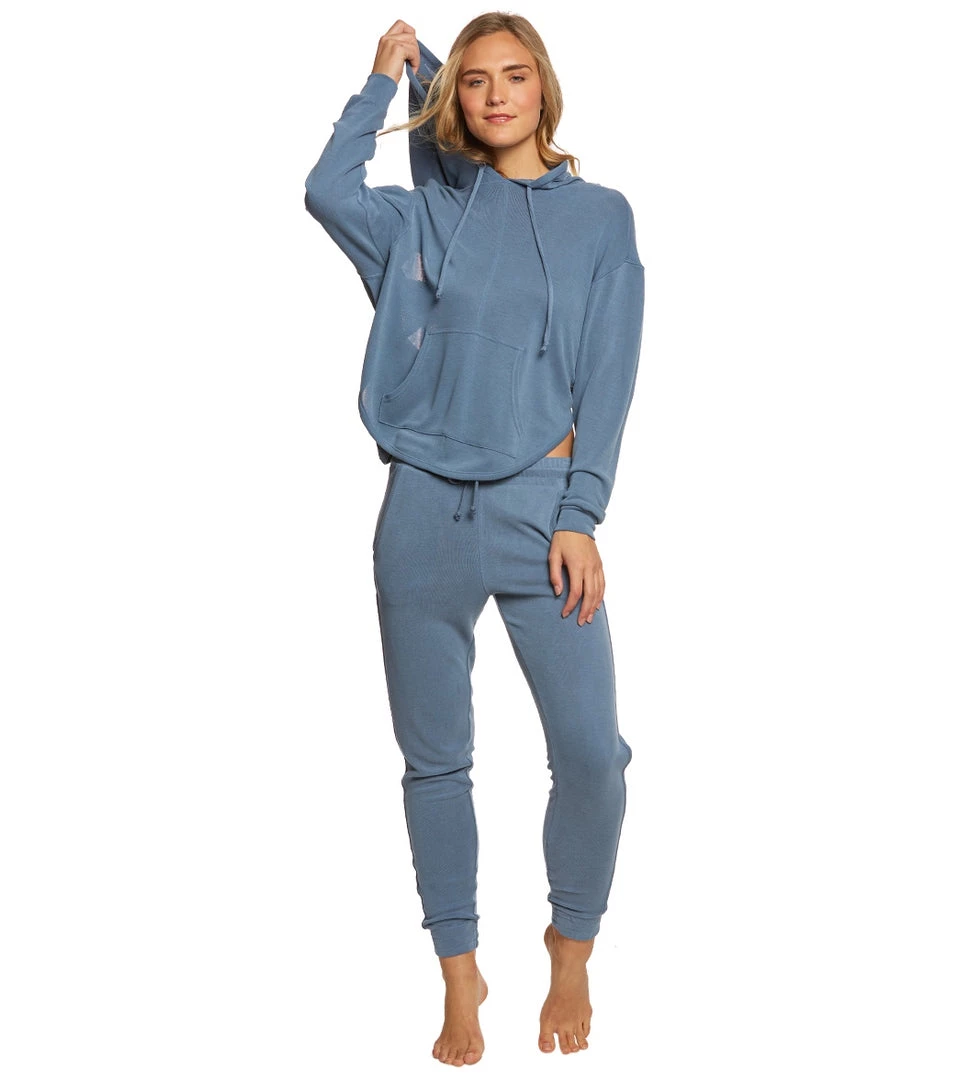 Free People Movement Back Into It Hoodie Blue 6 Free People Movement Back Into It Hoodie Blue