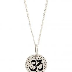 Mala Collective Dainty OM Silver Necklace