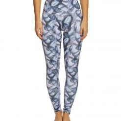 CLOTHING DYI High Waist Signature Butterfly Printed Yoga Leggings