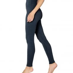 Beyond Yoga Plush High Waisted Long Leggings Nocturnal Navy Heather