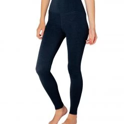 Beyond Yoga Plush High Waisted Long Leggings Nocturnal Navy Heather