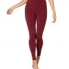Beyond Yoga Plush High Waisted Long Leggings Team Burgundy Heather