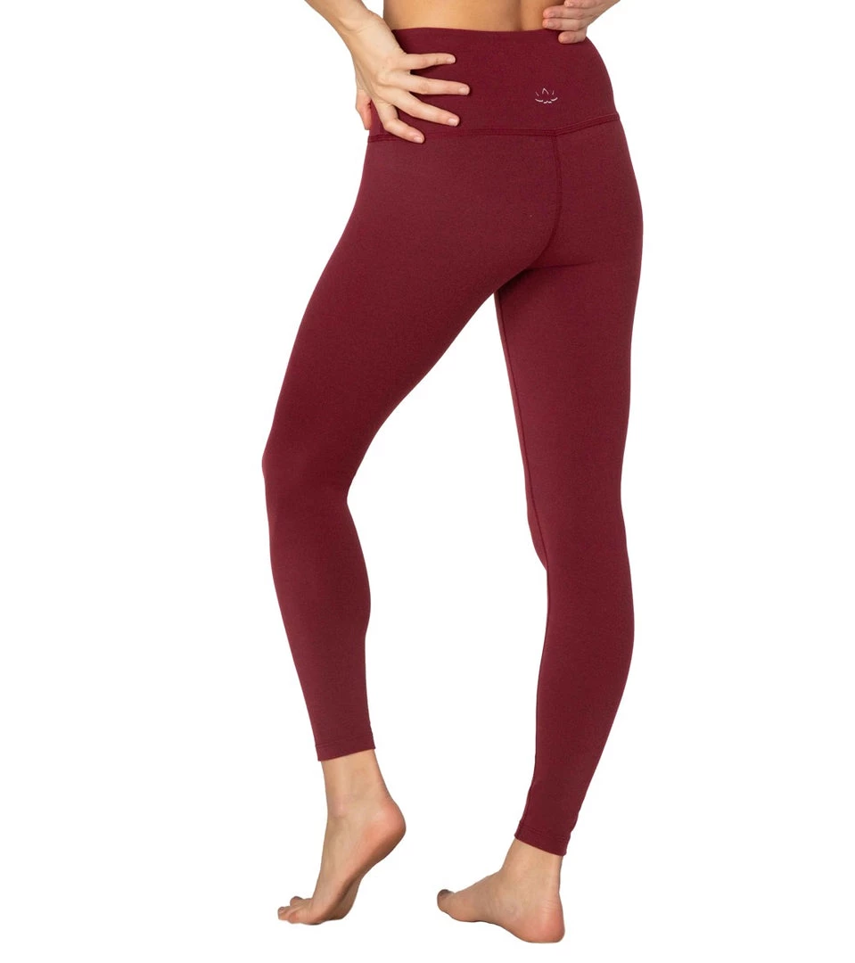 Beyond Yoga Plush High Waisted Long Leggings Team Burgundy Heather 5 Beyond Yoga Plush High Waisted Long Leggings Team Burgundy Heather