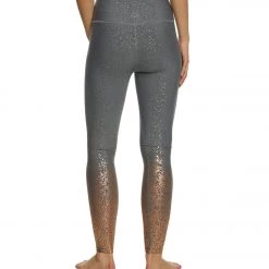 Beyond Yoga Sportflex Alloy Ombre High Waisted Midi Yoga Leggings Black/White/Rose Gold Speckle CLOTHING
