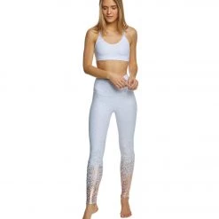 Beyond Yoga Sportflex Alloy Ombre High Waisted Midi Yoga Leggings White-Rose Gold Speckle CLOTHING