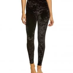 Beyond Yoga Crushed Velvet High Waist Yoga Leggings Black CLOTHING