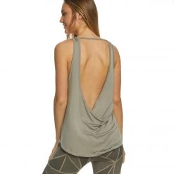 CLOTHING Beyond Yoga Slink Twice Wrap Yoga Tank Timber