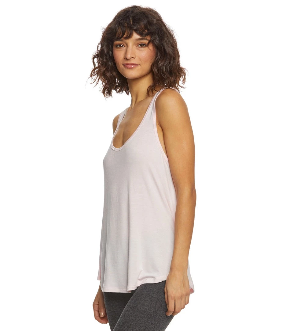 Beyond Yoga Slink Twice Wrap Yoga Tank Pink Opal CLOTHING 5 Beyond Yoga Slink Twice Wrap Yoga Tank Pink Opal CLOTHING