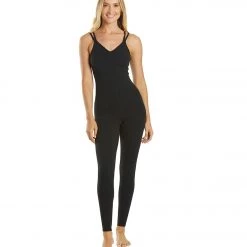 Everyday Yoga Radiant Solid Strappy Back Long Leotard 28