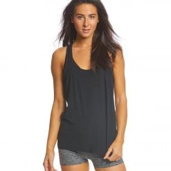 CLOTHING Beyond Yoga Double Up Racer Tank Darkest Night