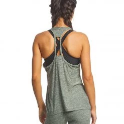 CLOTHING Beyond Yoga Double Up Racer Tank Jungle Palm Rainwash