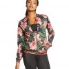 CLOTHING Beyond Yoga True Stripes Bomber Jacket Protea Vine