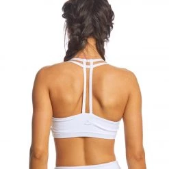Beyond Yoga Strapped In Yoga Sports Bra White CLOTHING
