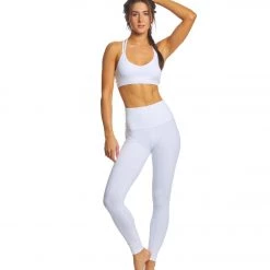 Beyond Yoga Strapped In Yoga Sports Bra White CLOTHING
