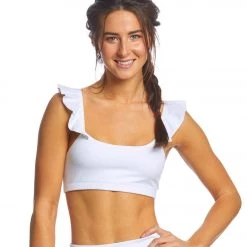 CLOTHING Beyond Yoga Frill Seeker Yoga Sports Bra