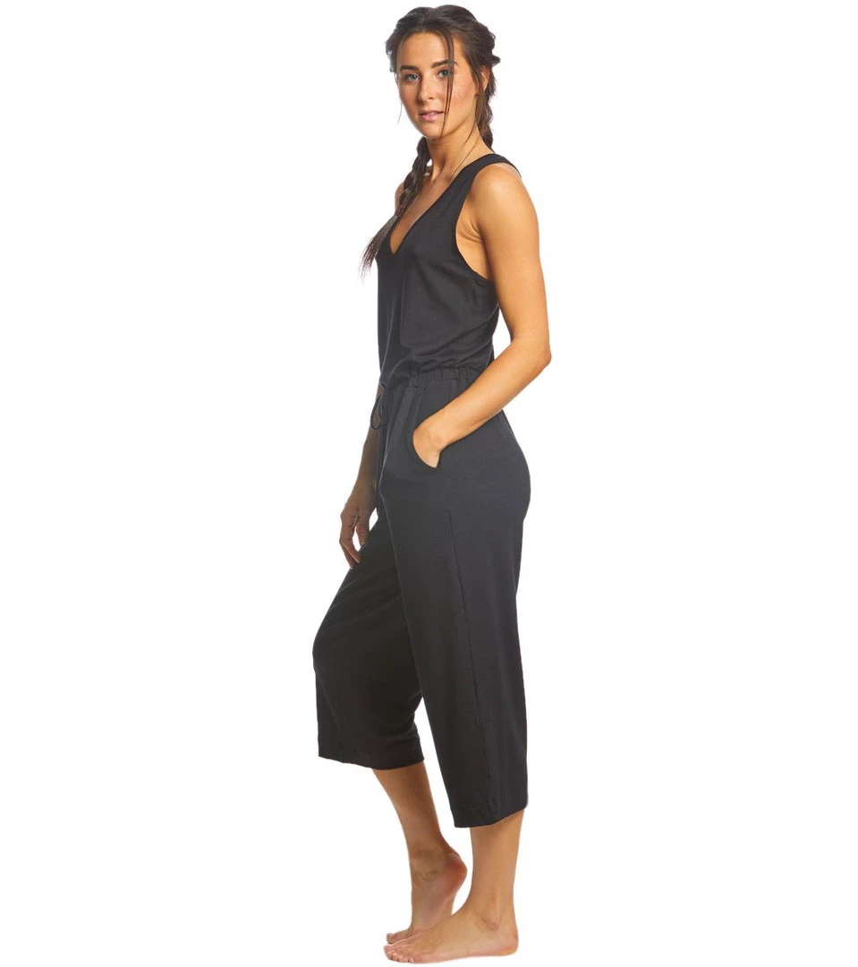 Beyond Yoga Farrah Cropped Jumpsuit Black CLOTHING 4 Beyond Yoga Farrah Cropped Jumpsuit Black CLOTHING