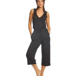 Beyond Yoga Farrah Cropped Jumpsuit Black CLOTHING 11 Beyond Yoga Farrah Cropped Jumpsuit Black CLOTHING