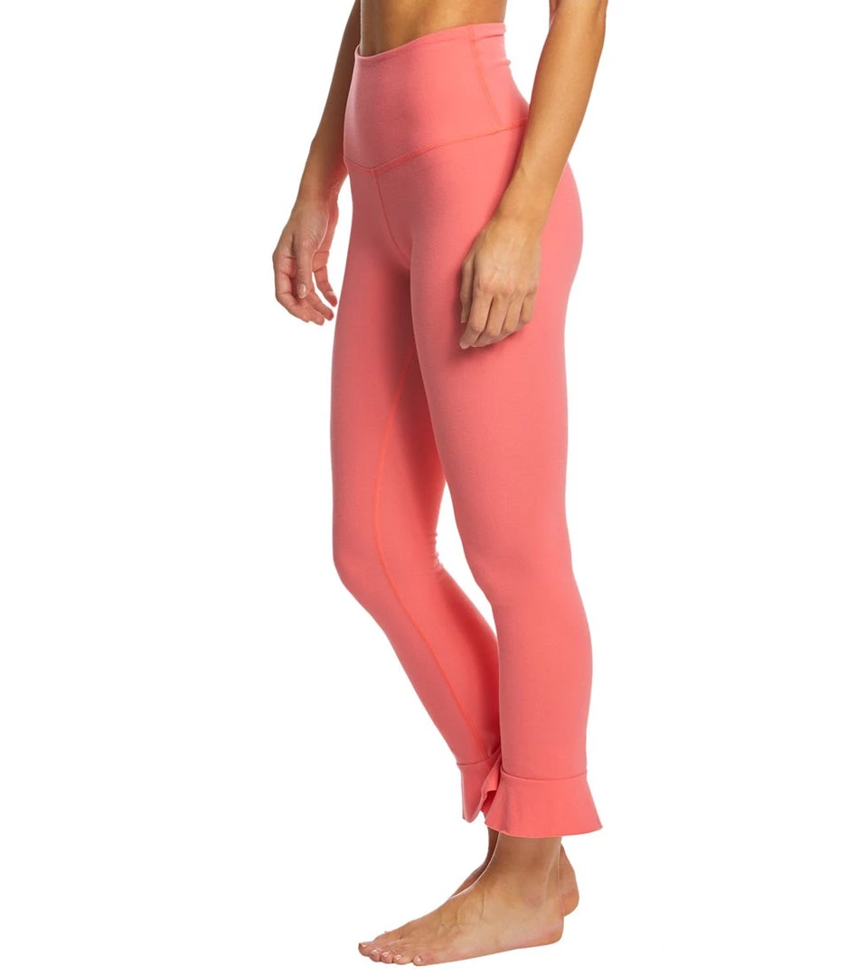 CLOTHING Beyond Yoga Frill Seeker High Waisted Midi Yoga Leggings Heatwave 4 CLOTHING Beyond Yoga Frill Seeker High Waisted Midi Yoga Leggings Heatwave